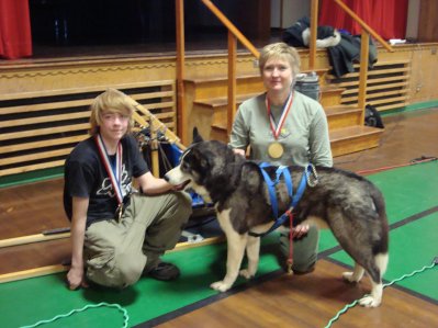 Dog Sled Racers-Barbara, Tyrell & Butterball