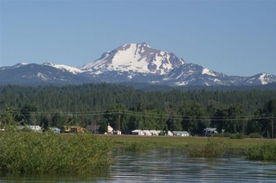 View of Lassen across Chester Meadow