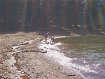 Playing at the Lake