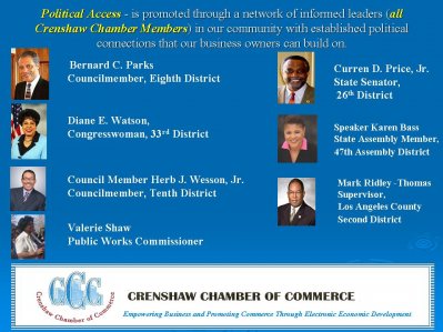 CRENSHAW CHAMBER ELECTED OFFICALS