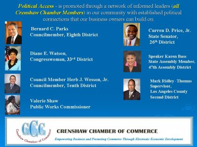 CRENSHAW CHAMBER ELECTED OFFICALS