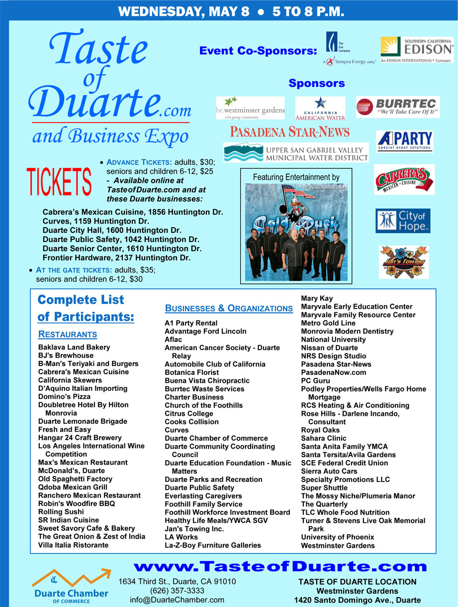 Taste of Duarte