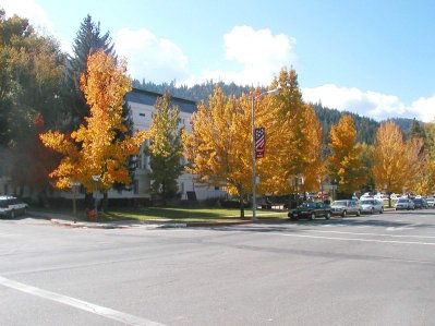 Plumas County Courthouse in Fall