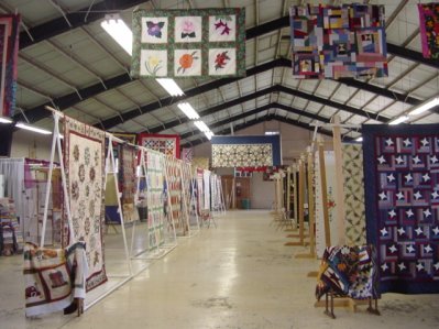 Home Made Quilts on Display at the Fair