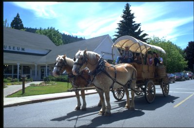 Wagon Rides at the Plumas County Museum, Quincy