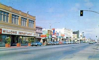 looking north on Tehama Street                          Old 99-W