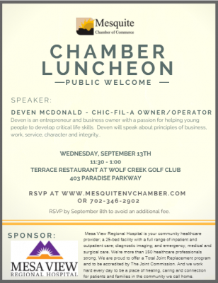 September Luncheon Flyer