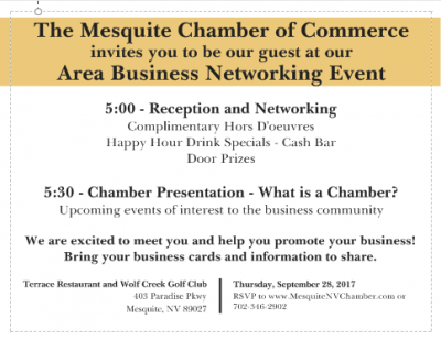 Area Business Networking Event