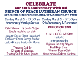 Prince of Peace Lutheran Church Ribbon Cutting