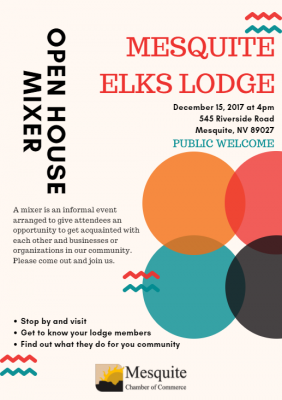 Elks Lodge Mixer Flyer