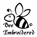 Bee Embroidered